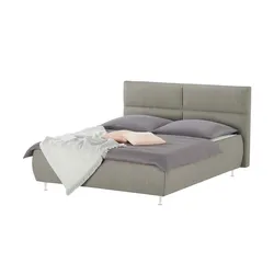 Kollektion Kraft Polsterbettgestell   ¦ grau ¦ Maße (cm): B: 222 H: 102