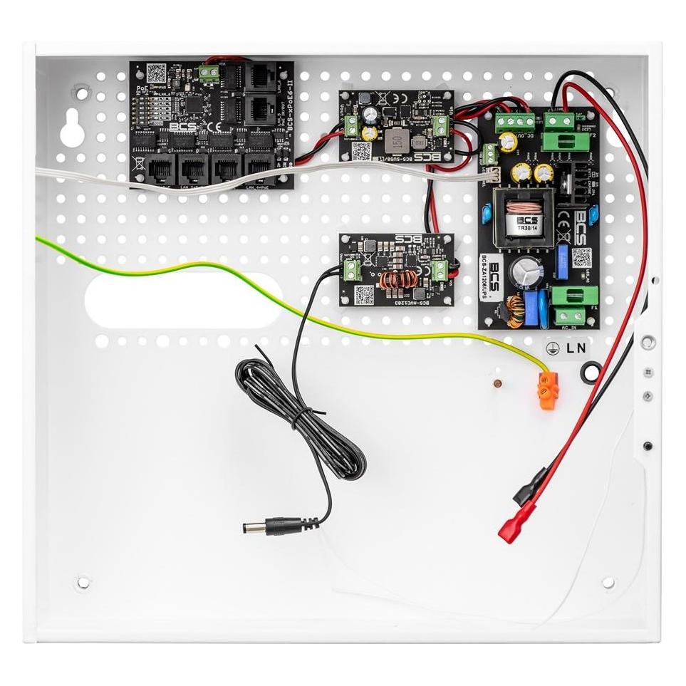 BCS BCS-UPS/IP4/E-S Notstromversorgung Set für 5 PoE Empfänger in Innengehäuse (BCS-UPS/IP4/E-S)