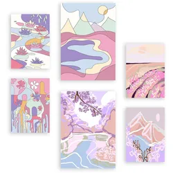 POSTER Set Mit 6 Ungestörte Natur A3 & A4 Rahmenlos
