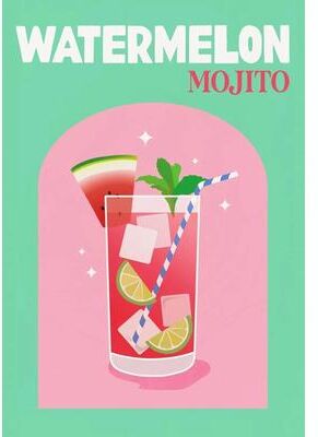 Uplifted Finds Trendy Colorful Cocktail Posters   Modern Whiskey Bar Cart Canvas Prints 6 40 X 50 Cm