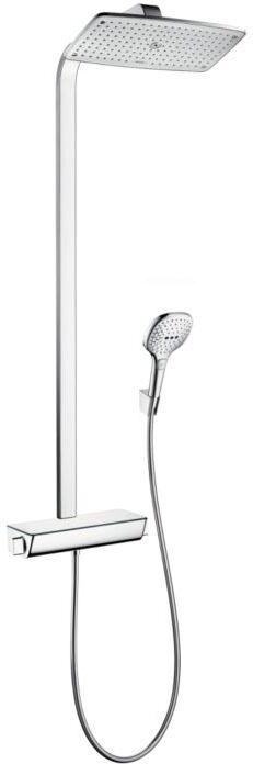 Hansgrohe Raindance Select Showerpipe 27286400 E360 1Jet, weiß chrom, mit Brausearm 380 mm