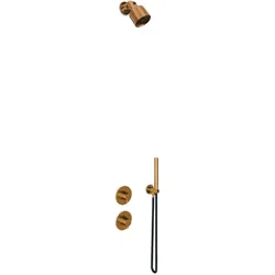JEE-O slimline 06 Wand-Duschkombination mit Thermostat und Umsteller, bronze, 800-6484 800-6484