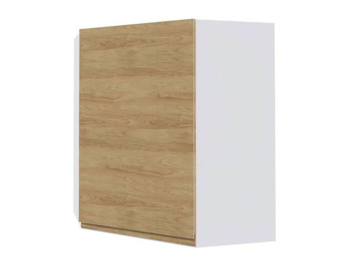Feldmann-Wohnen Eckhängeschrank Arezzo (1-St) 60x60x72cm grifflos weiß - Pembroke (AZ-W10/60)