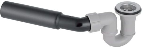 Geberit d52 Duschwannen-Ablauf 150058001 Ohne Ablaufdeckel, mit Anschlussbogen, für Duschwanne ohne Überlauf