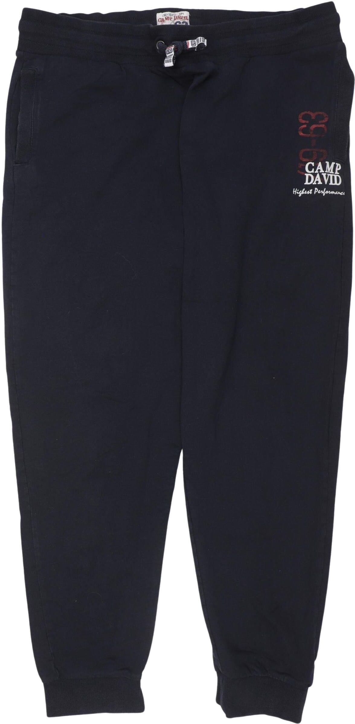 Camp David Herren Stoffhose, Marineblau, Gr. Xxl, Baumwolle - Second Hand