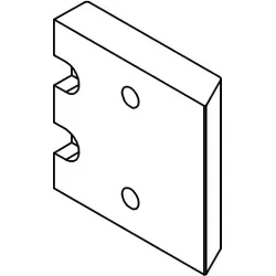 HSK Ersatzteile Befestigungsteil, Chrom, E100306-41 E100306-41