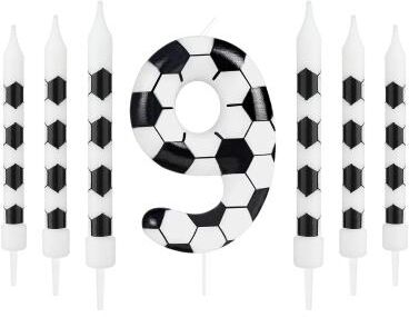 Inspired Living Soccer Birthday Candles Set 7 Pieces Football Cake Candles For Sports Theme Birthday Parties 9