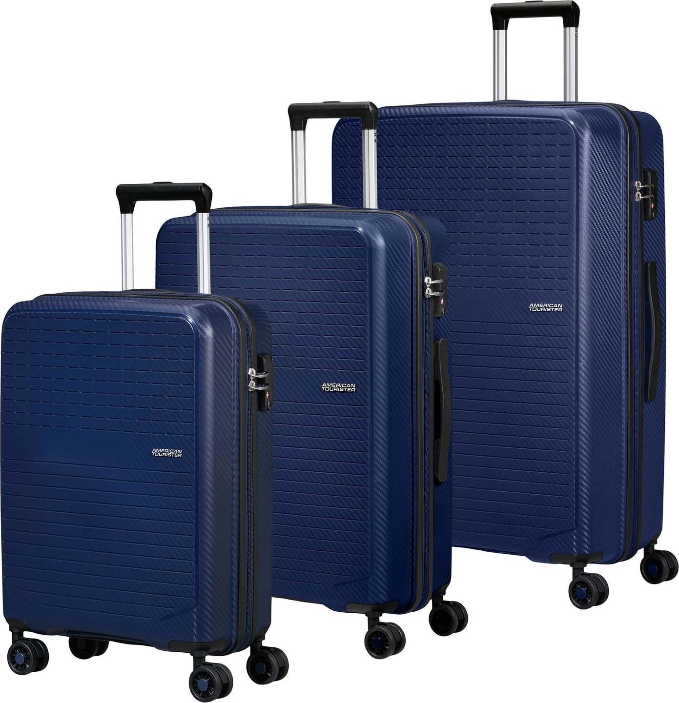 American Tourister Trolley Summer Hit 3 PC Set A Navy dunkelblau 76cm