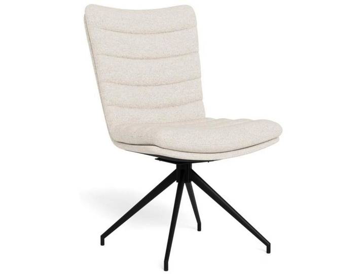 AC Design Furniture Stuhl AC Design Schwarz, Cream Textil - Stuhl