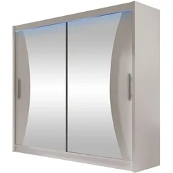KLEIDERSCHRANK London V, mit RGB LED Beleuchtung