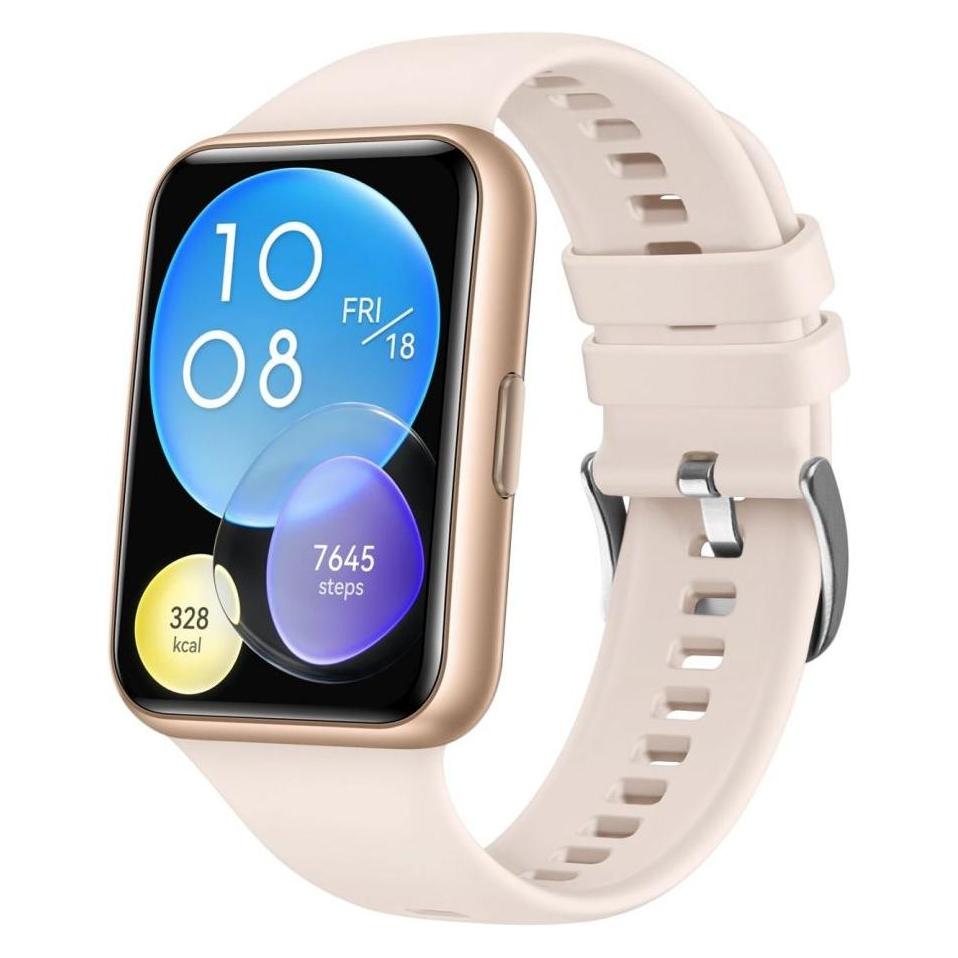 Fixed Silikongurt für Huawei Uhr Fit2, Pink (Silikon) (FIXSSTB-1055-PI)
