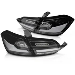 Voll LED Lightbar Rückleuchten passend für Ford Fiesta MK8 Bj. 17-21 Schwarz