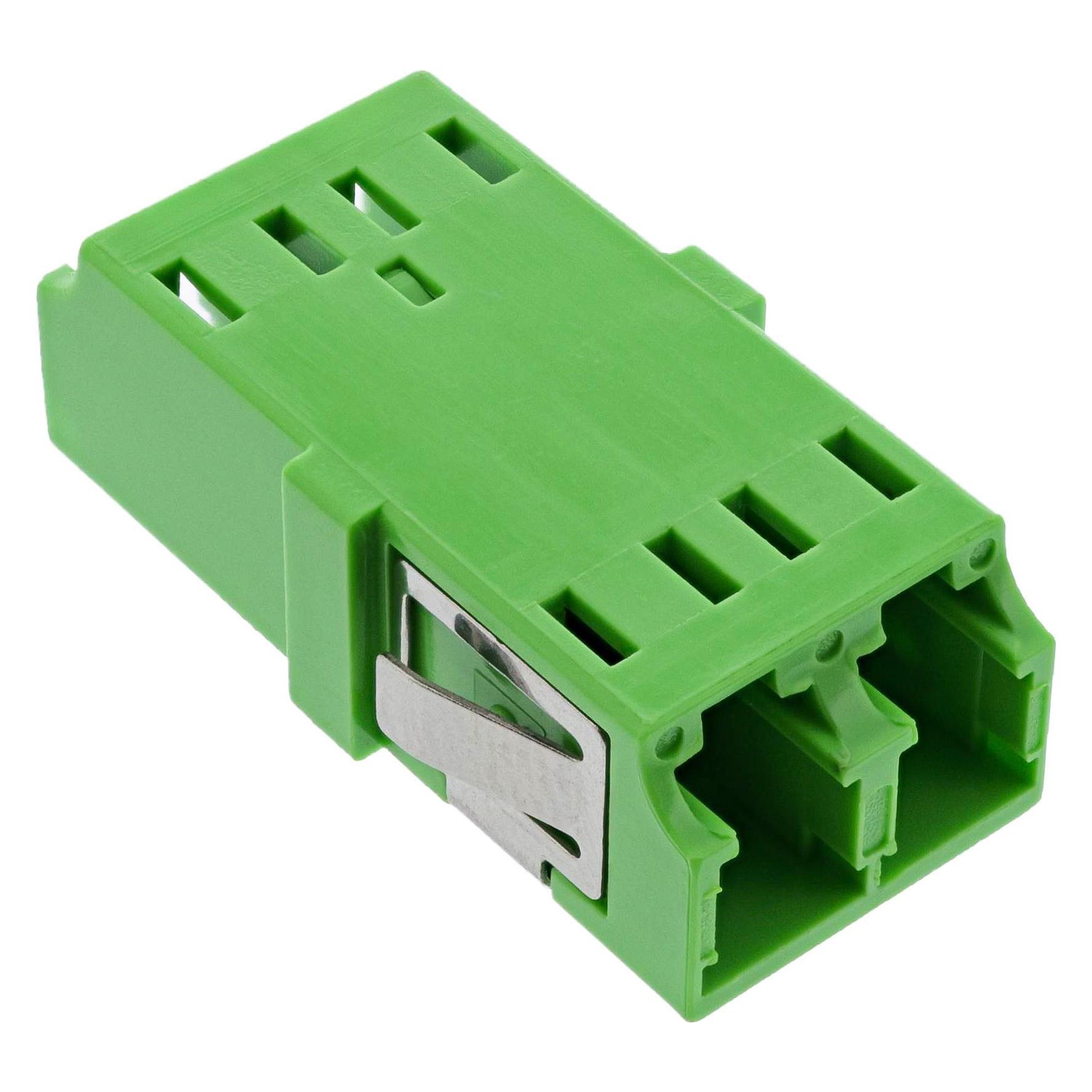 InLine LWL Kupplung, Duplex LC/LC, singlemode grün, Keramik-Hülse (Netzwerk Kupplung) (89989P)