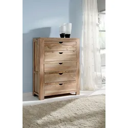 WOLFMÖBEL Kommode Yoga Holz Braun Sheesham