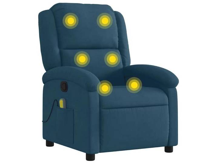 Sales Season Chaise Simple de massage（1 PC) - SHIELD - Fauteuil inclinable - bleu velours 71x86 5x99 5 cm 8332037