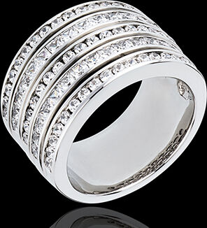 Edenly Ring Sternbilder - MilchstraÃŸe - WeiÃŸgold Pavage - 2.42 Karat - 81 Dia