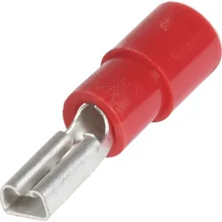 FSH-R-2,8 - Flachsteckerhülse, Breite: 2,8mm, rot