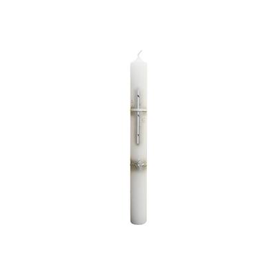 Wiedemann Kerzen Taufkerze verziert 400 x 40 mm, mit individueller Namensverzierung