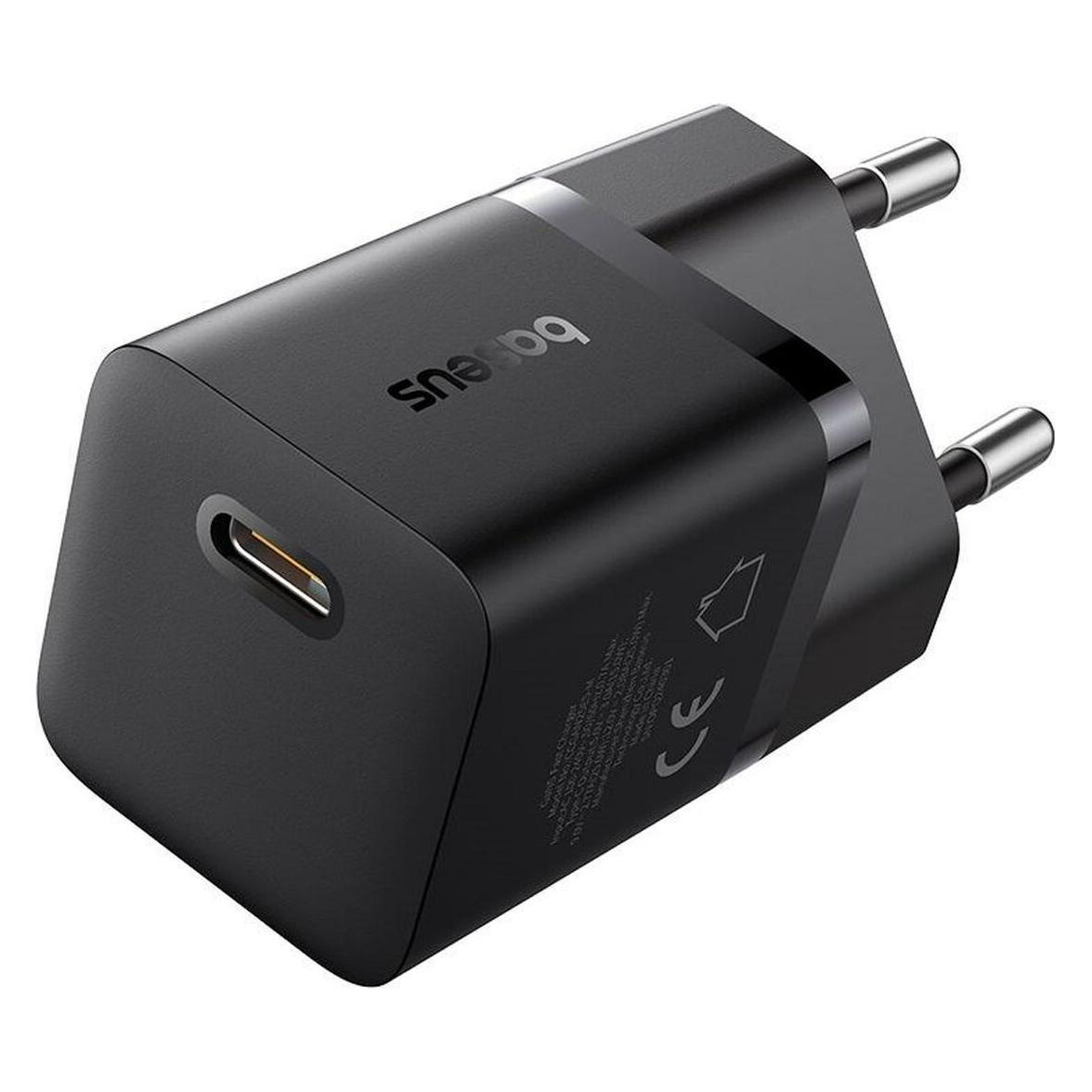 Baseus Fast Charger GaN5 mini 1C, 25W (black) (25 W, 1 Port) (P10110909113-00)