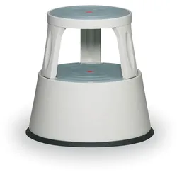 Metall-Tritthocker, grau