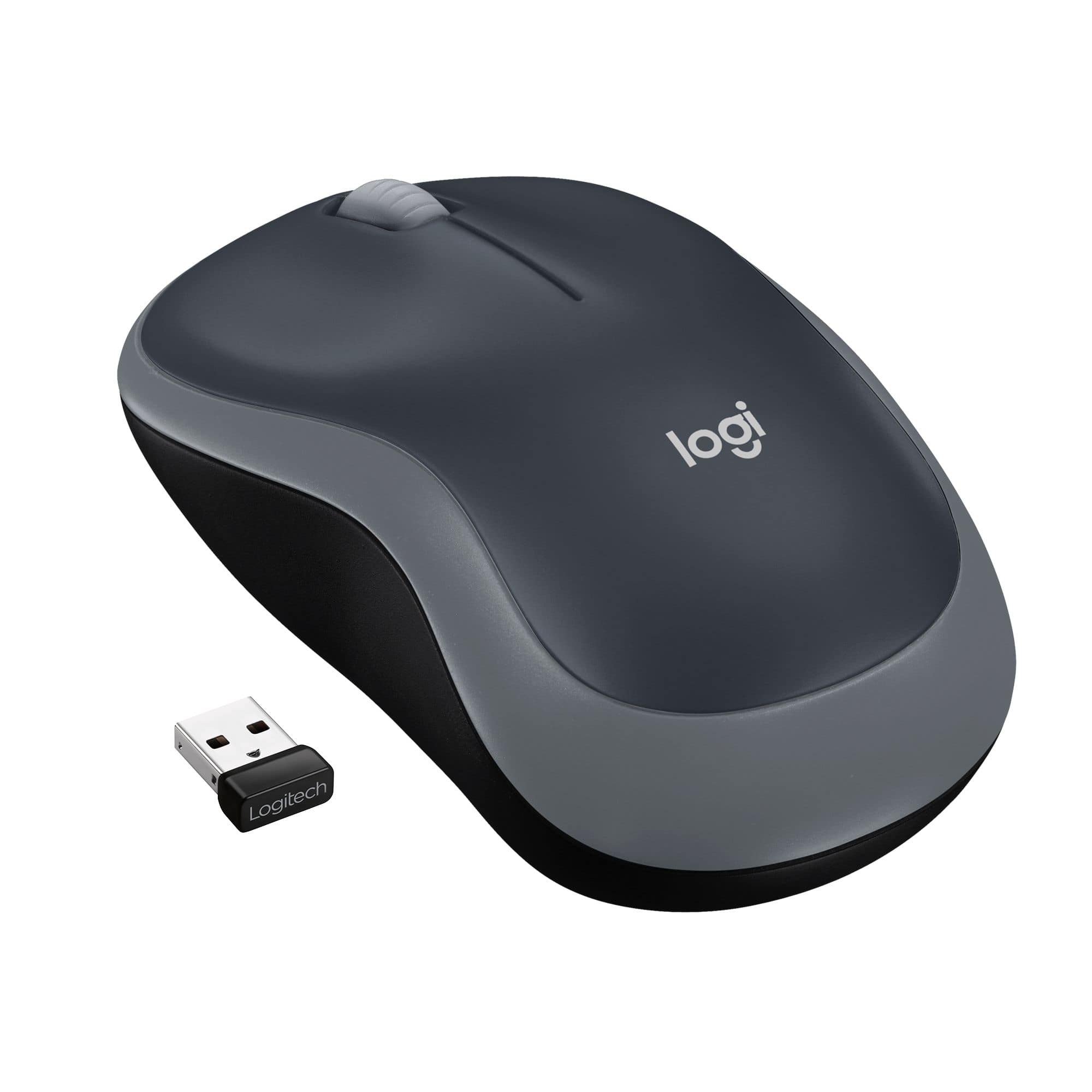 Logitech M185 1000 DPI Büro Maus Optisch (Grau) 910-002235