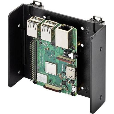 Renkforce DIN-Rail-Halterung Passend für (Entwicklungskits): Raspberry Pi®, Arduino, Banana Pi zur Hutschienenmontage Schwarz