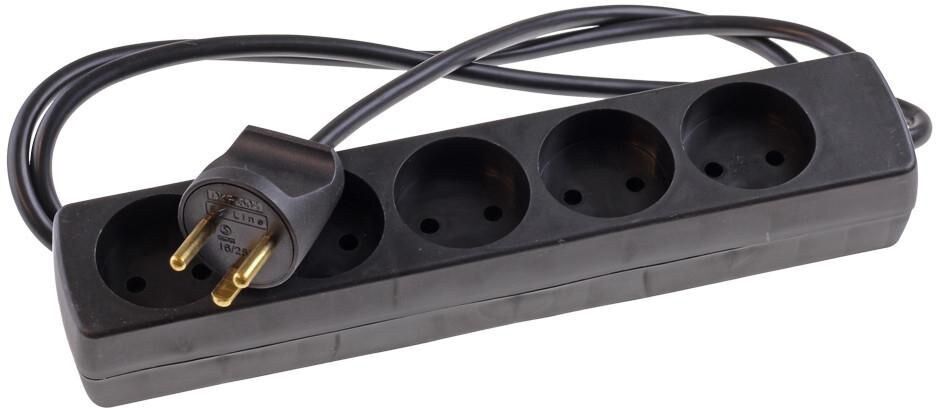 Mercodan EL power strip with 5 earthed