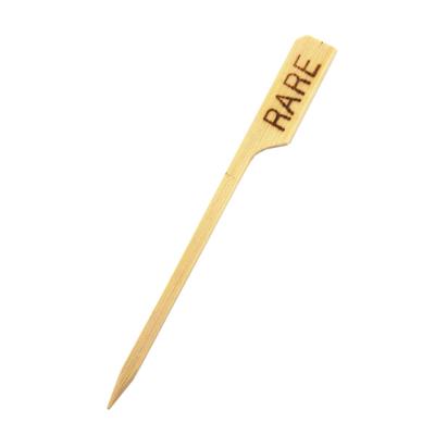 VEPATIM 500 Einweg Foodmarker Steakmarker aus Bambus RARE 90 mm