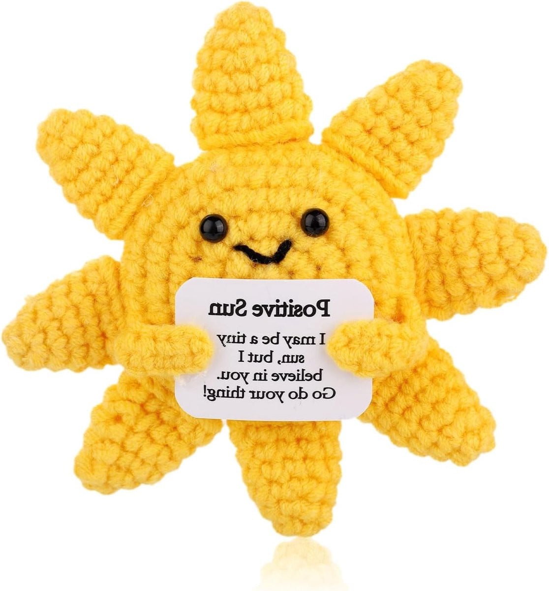 Handgemaakte Gehaakte Zon Doll voor Emotionele Ondersteuning en Decoratie