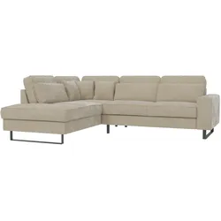 ECKSOFA Zuri Beige Samt