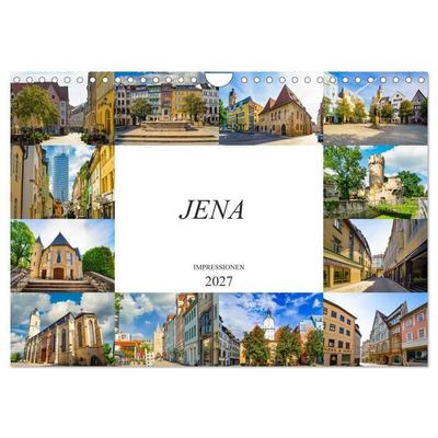 Jena Impressionen (Wandkalender 2027 DIN A4 quer), CALVENDO Monatskalender