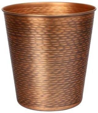 happimess Remi Modern Classic Textured Steel 2-Gallon Wastebasket