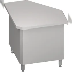 Stalgast Inneneckmodul 90° "Free Flow" mit geschlossenem Unterschrank 785x785x880 mm, Edelstahldeckplatte