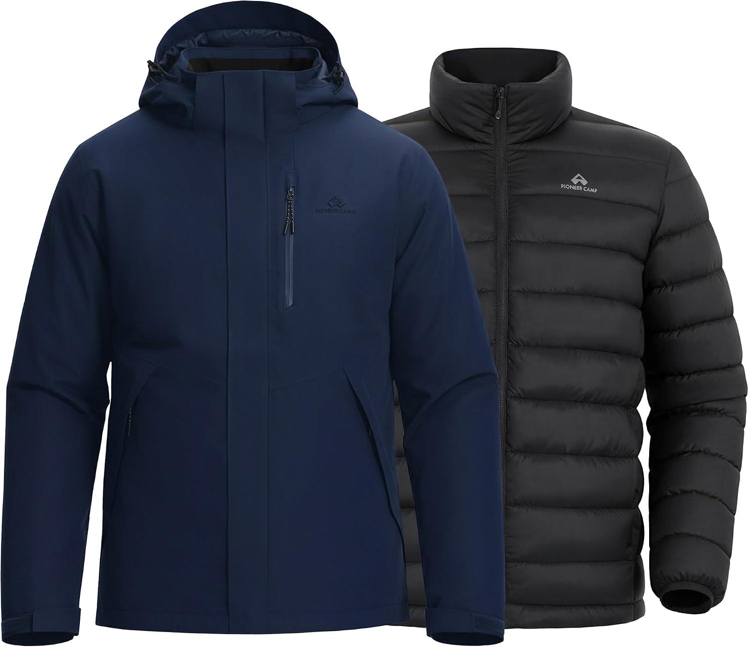 Eine vielseitige Übergangsjacke für Herren mit Daunenfüllung, zahlreichen Taschen, hoher Wasserdichtigkeit und einer verstellbaren Kapuze