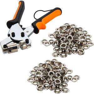 Böttcher-AG Ösenzange, für 10mm Ösen-Ø, mit Lochstanzer & 500 Ösen