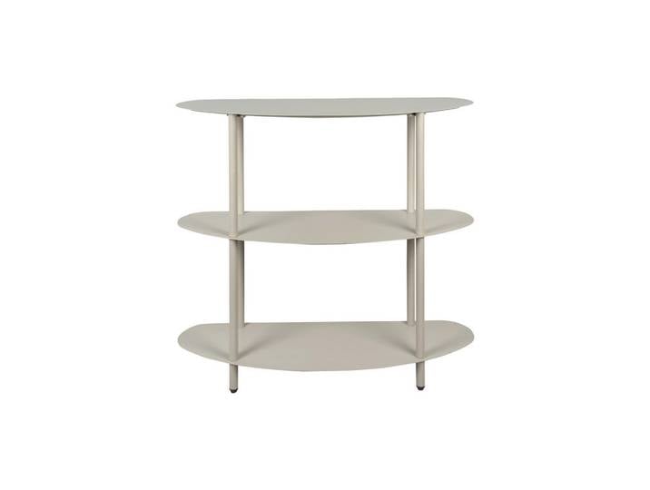 Leitmotiv Dekowandregal, Hellgrau, Metall, Uni, rechteckig, 90x82x28 cm, zum Stellen, Wohnzimmer, Regale, Wandregale