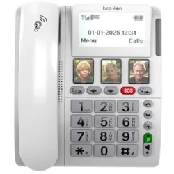 Beafon ML10, LTE/4G, SIM Tisch-Mobiltelefon mit SOS Sender, weiß
