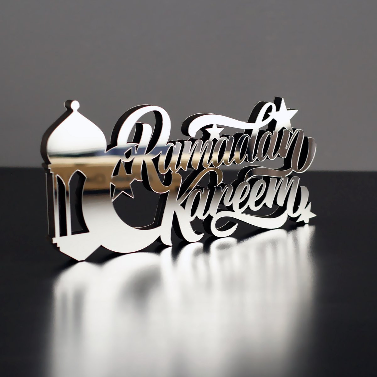 Zilveren Ramadan Decoratie Tafeldecoratie voor Volwassenen