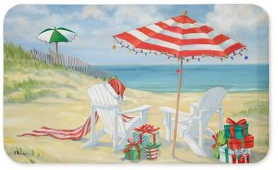 "Stupell Perfect Beach Holiday Printed Anti-Fatigue Floor Mat, design by Paul Brent, 30""x18"""