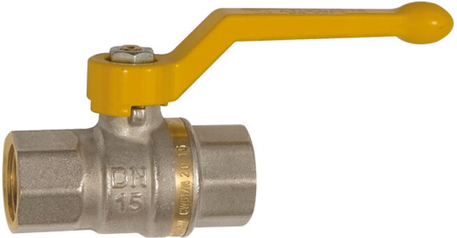 Riegler Robinet à tournant sphérique DIN EN 331, DVGW, laiton chromé, levier, FI/FI, Rp 2 (350.1108)