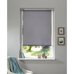 Seitenzugrollo OTTO HOME "Themse-Uni" Gr. 1, grau, B:45cm H:150cm, Polyester, Rollos, Seitenzugrollo, Bestseller mit 1500 4,5-Sterne-Bewertungen, Klemmträger Bestseller
