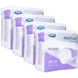 MoliCare Premium Mobile, 8 Tropfen, Gr.XL, Hüftumfang 130 - 170 cm 4X14 St