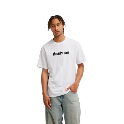 T-Shirt DC SHOES "DC Lower Case", Herren, Gr. XL, weiß, Obermaterial: 75% Baumwolle, 25% Baumwolle., Shirts T-Shirt