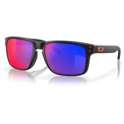 Oakley Holbrook Red Iridium, Sonnenbrille - Matt-Schwarz Rot/Violett-Verspiegelt
