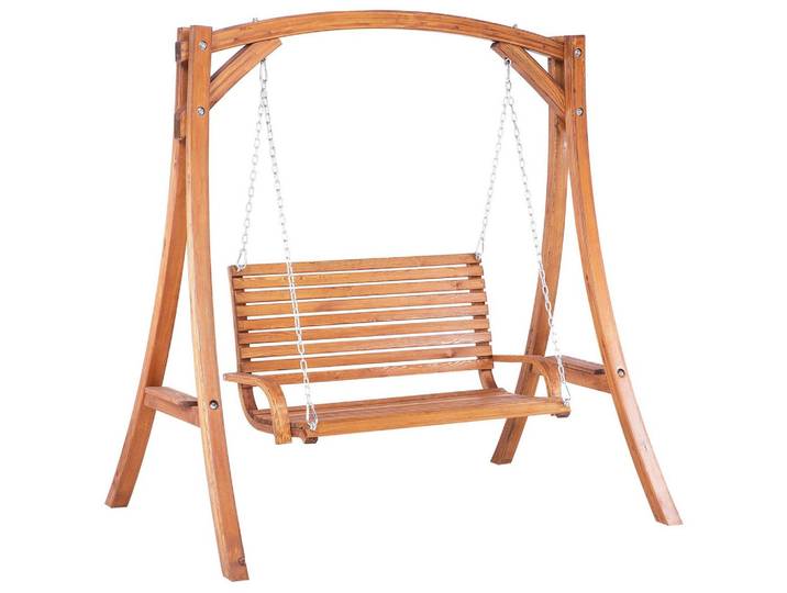 GARTENSCHAUKEL Lärchenholz dunkelbraun Novara