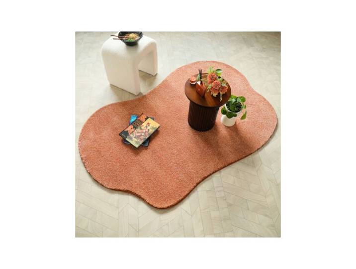 Tapis forme organique - Influence - Rose corail - 160 x 240 cm