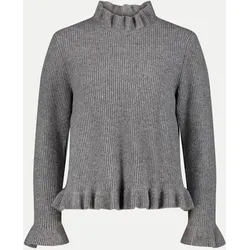 Strickpullover mit Stehkragen Grau 42