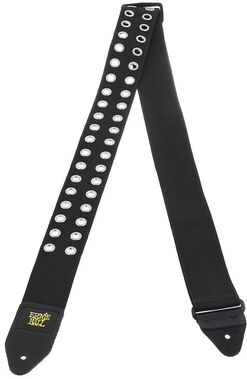 Ernie Ball E-Guitar Strap HL Metal Silver Schwarz