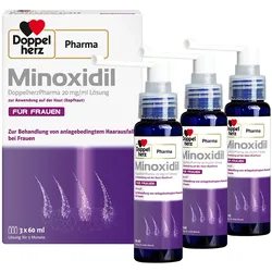 MINOXIDIL DoppelherzPhar.20mg/ml Lsg.Anw.Haut Frau 3X60 ml