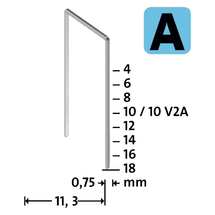 Novus Feindrahtklammern A 53 8mm 1800 Stk. (042-0774)